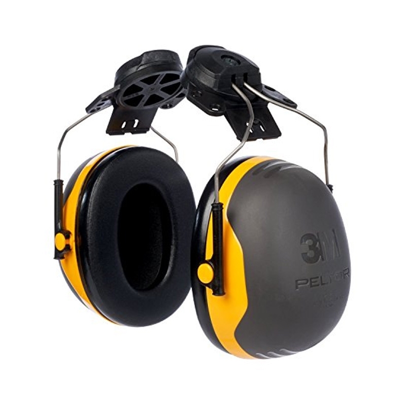 3M PELTOR X2P3 Ear Defenders, Helmet Mounted (Black/Yellow)