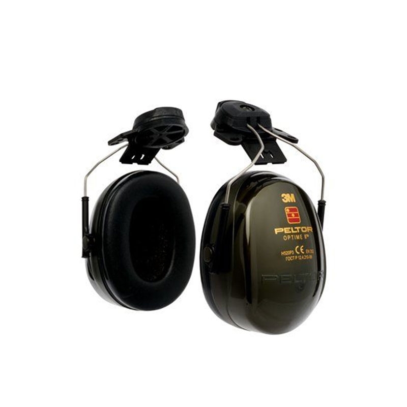 3M PELTOR Optime II Ear Defenders, 30 dB, Green, Helmet Mounted attachment, H520P3E-410-GQ-01