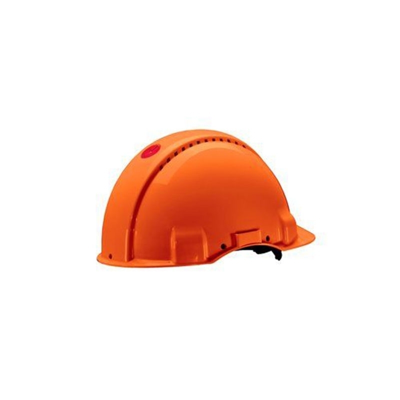 3M PELTOR G3000 Safety Helmet with Uvicator Sensor, Pinlock, Ventilated, Leather Sweatband, Orange, G3000DUV-OR