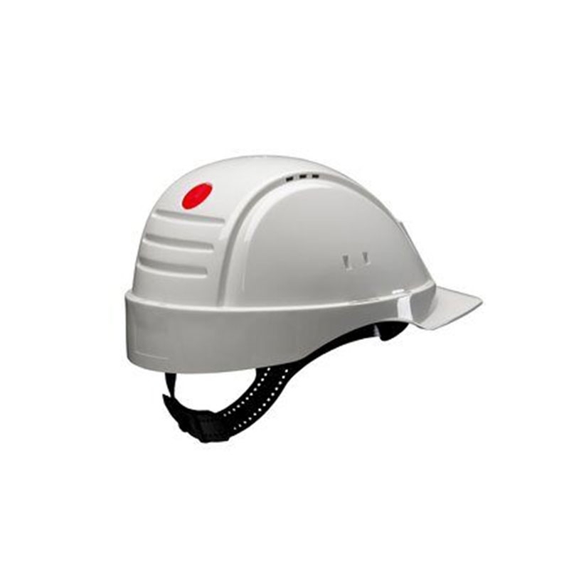 3M PELTOR Hard Hat Helmet G2000 with Uvicator Sensor, Pinlock, Dielectric 1000v, Leather Sweatband, White, G2001DUV1000V-VI