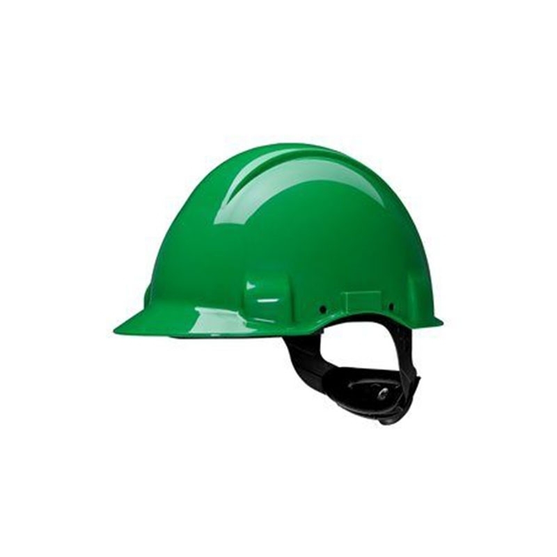3M PELTOR Hard Hat Helmet G3000 with Uvicator Sensor, Pinlock, Dielectric 440v, Green, G3001CUV-GP