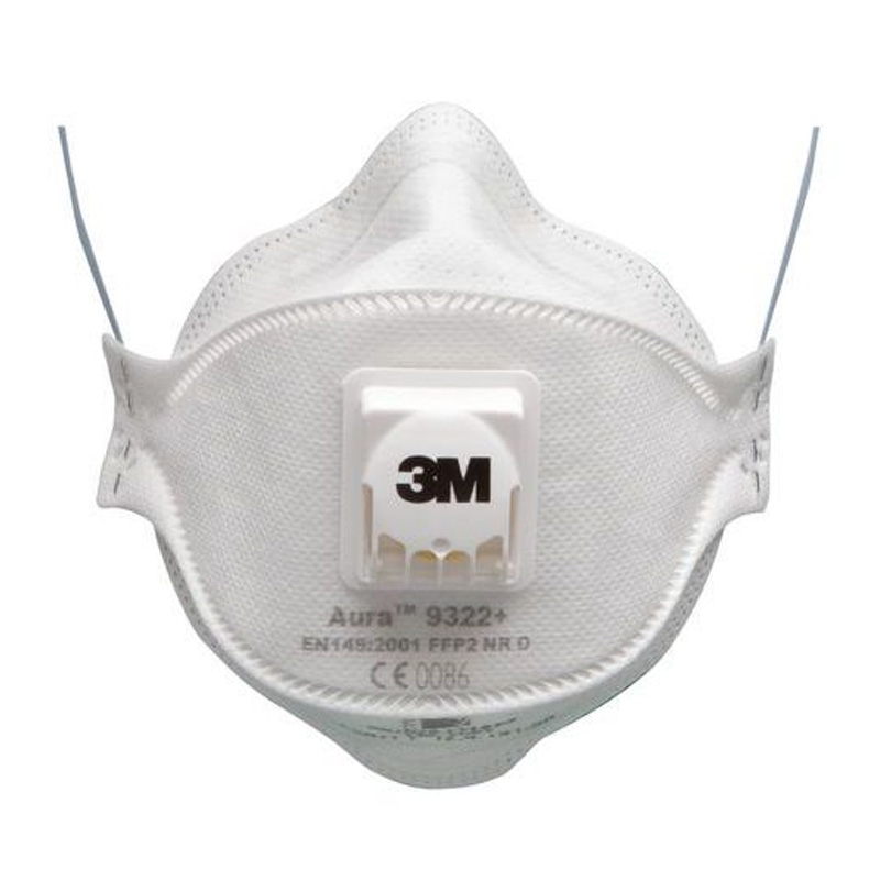 3M Aura Comfort Valved Disposable Respirators, FFP2, 9322+ (10 Pack)