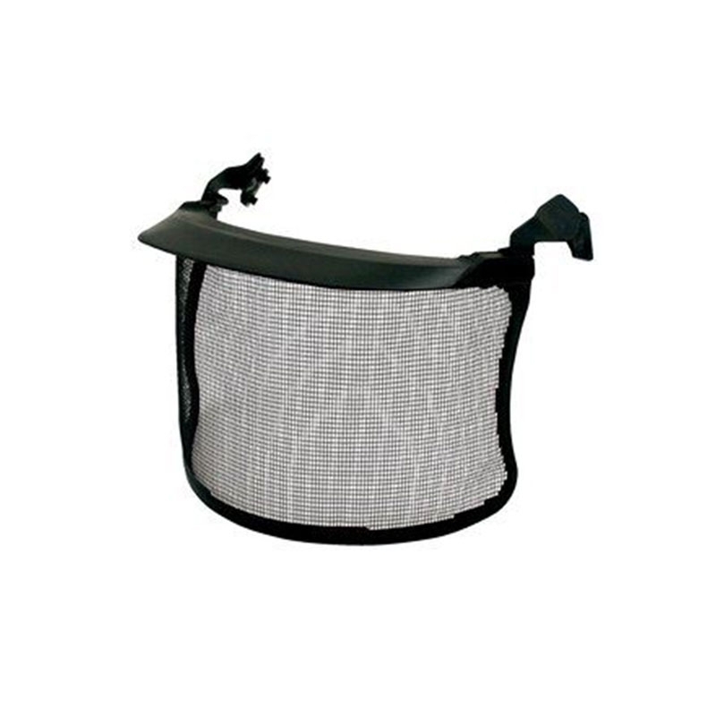 3M Mesh Visor, Stainless Steel, Short Peak, Black, V4CK