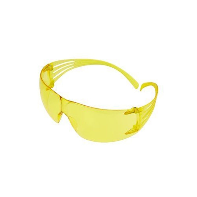 3M SecureFit Safety Glasses, Anti-Scratch / Anti-Fog, Amber Lens, SF203AS/AF-EU