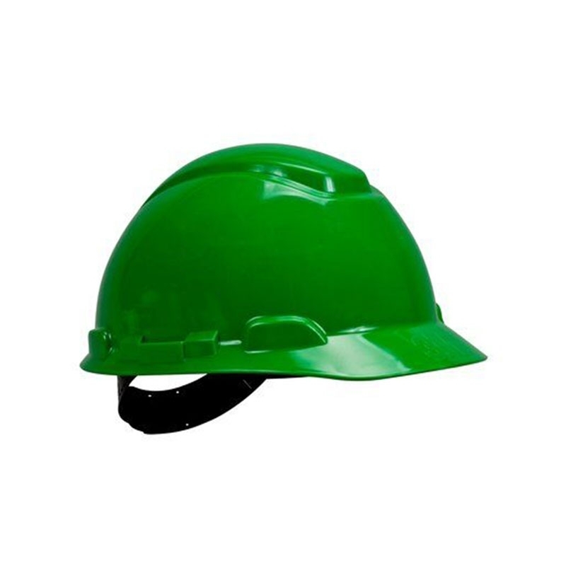 3M PELTOR H700 Series Safety Helmet, Pinlock, Dielectric 440v, Green, H-701C-GP