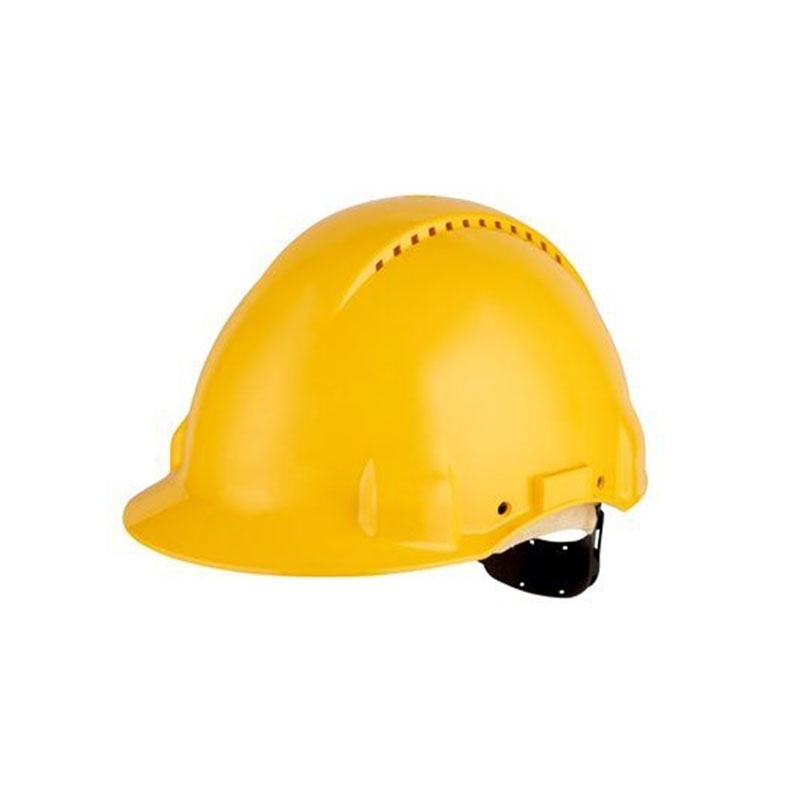 3M PELTOR G3000 Safety Helmet with Uvicator Sensor, Pinlock, Ventilated, Leather Sweatband, Yellow, G3000DUV-GU