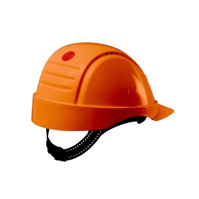3M PELTOR Hard Hat Helmet G2000 with Uvicator Sensor, Pinlock, Ventilated, Orange, G2000CUV-OR