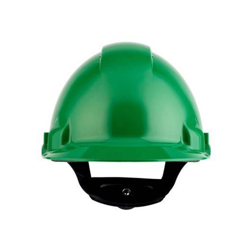 3M PELTOR Hard Hat Helmet G3000 with Uvicator Sensor, Ratchet suspension, Ventilated, Green, G3000NUV-GP