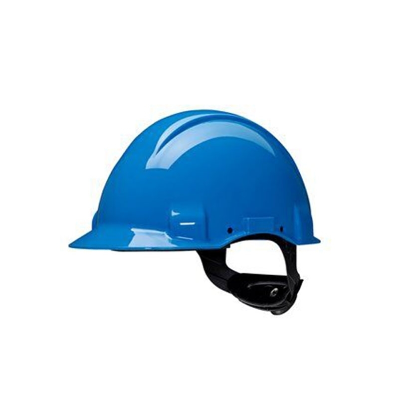 3M PELTOR Hard Hat Helmet G3000 with Uvicator Sensor, Pinlock, Dielectric 440v, Blue, G3001CUV-BB