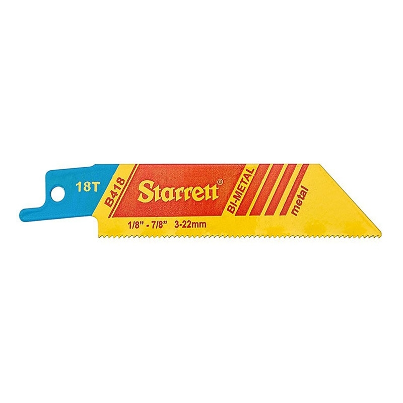 Starrett B418-2 Bi-Metal Unique Straight Fast Cut General Purpose Reciprocating Blade 0.035 Thick
