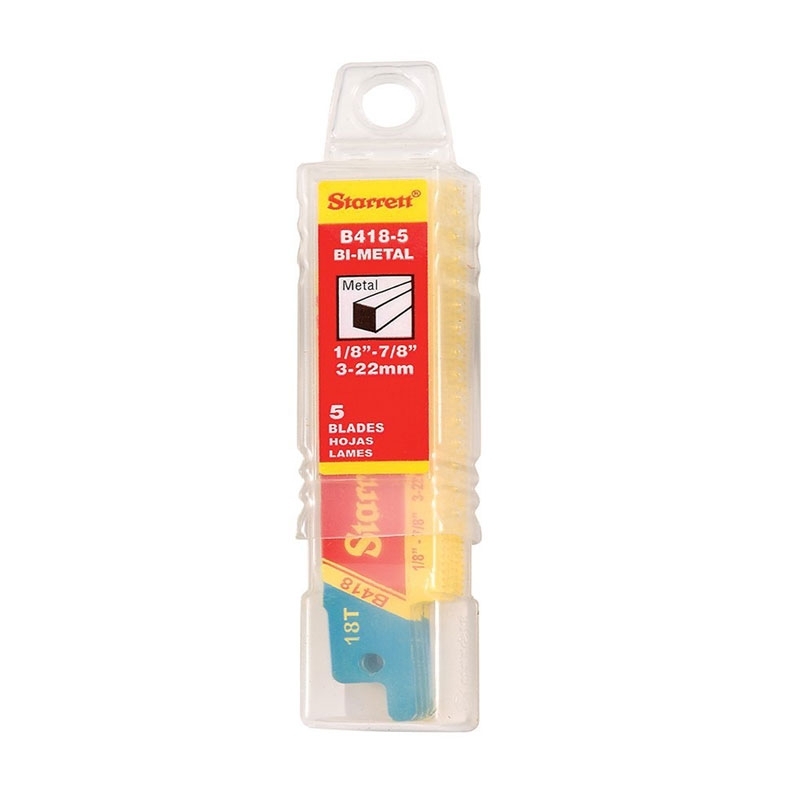 Starrett B418-5 Bi-Metal Unique Straight Fast Cut General Purpose Reciprocating Blade 0.035 Thick