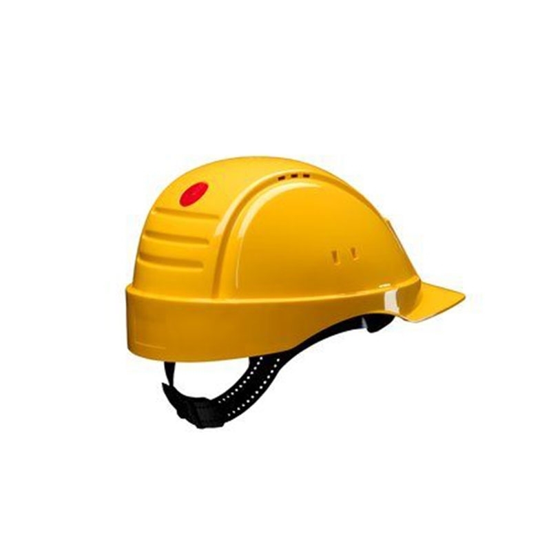 3M PELTOR Hard Hat Helmet G2000 with Uvicator Sensor, Pinlock, Dielectric 440v, Yellow, G2001CUV-GU